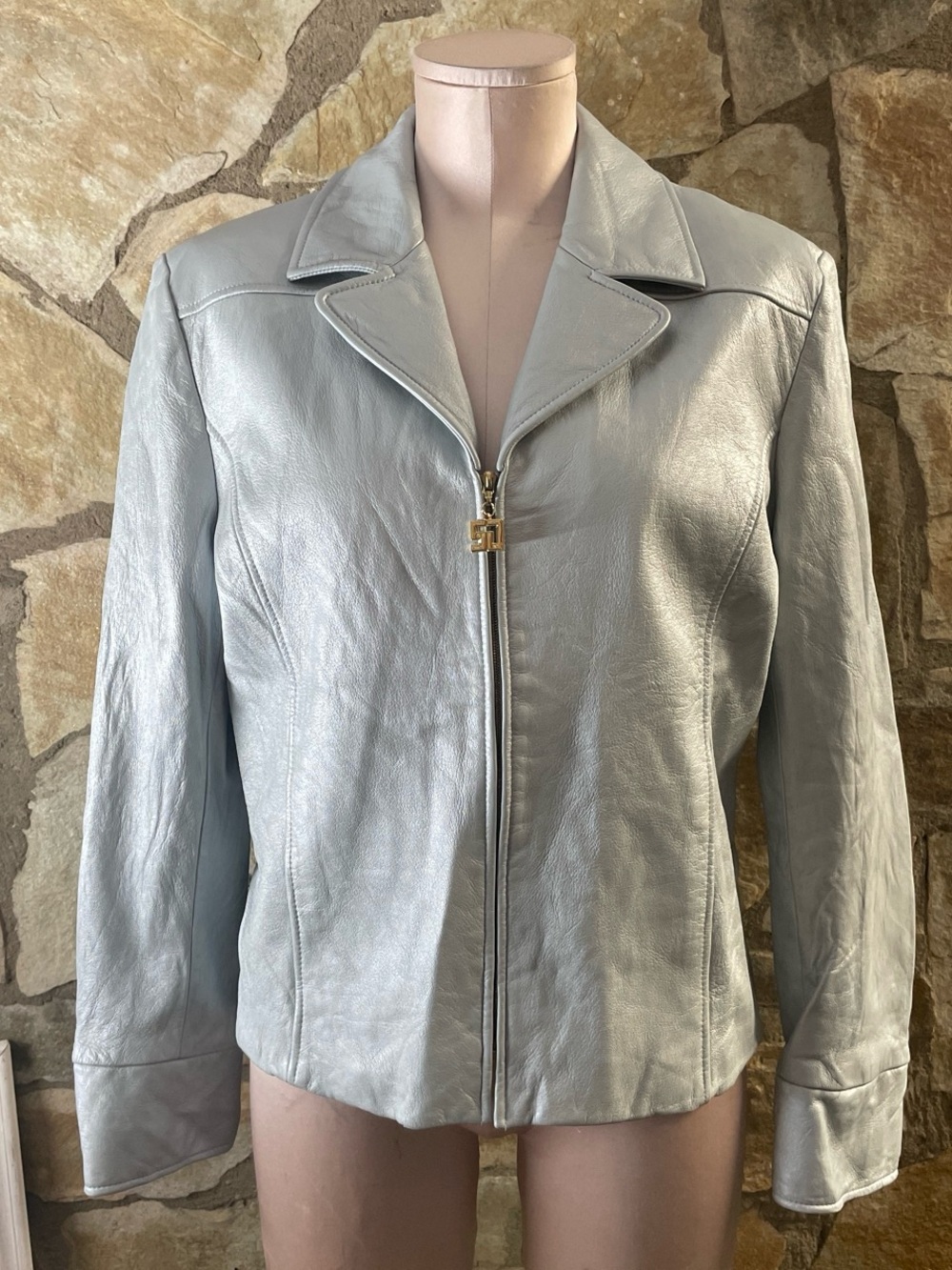 VINTAGE Y2K ST. JOHN LEATHER JACKET